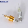 NEWDAYS brand cross-border new led bulb, candle lamp, corn lamp, E14-E27 screw-down tail tip bulb, high-brightness energy-saving light source bulb details Picture